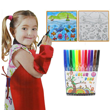 WASHABLE FANTASTIC COLOR MAT WITH MARKERS